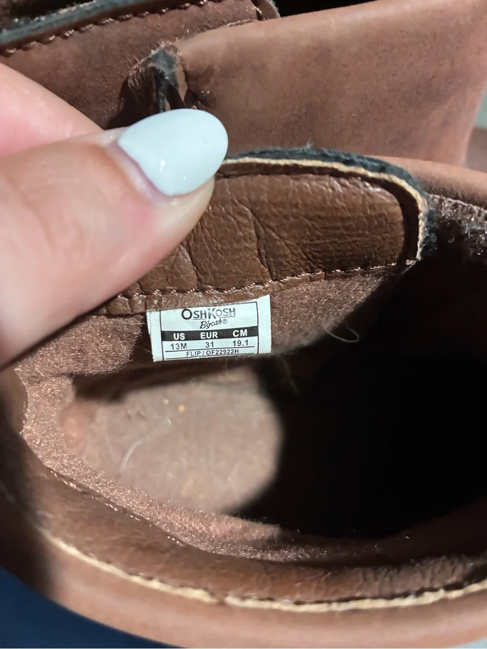 Osh kosh bgosh Kids Brown Ankle Boots size 13 Kids